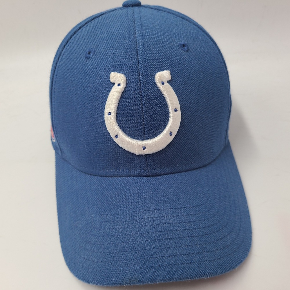 Indianapolis Colts Hat Adjustable Reebok Blue White NFL Football Wool Blend Men